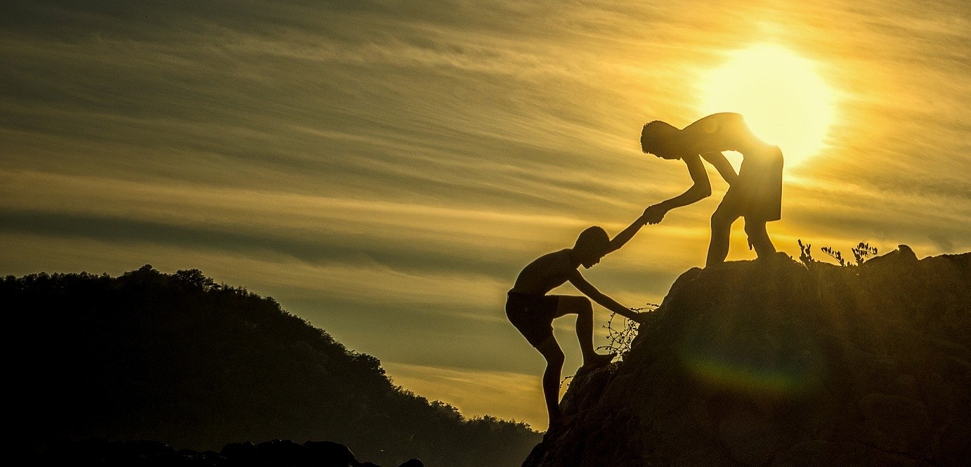 Friends helping friends